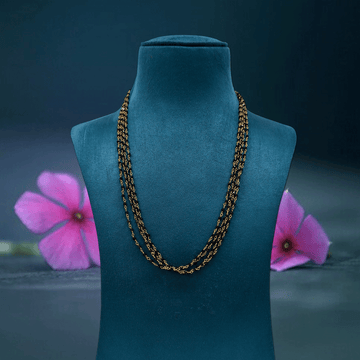 Golden Layers Multi Colour Beaded Chain