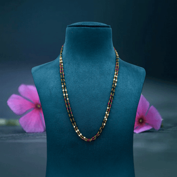 Golden Layers Multi Colour Beaded Chain