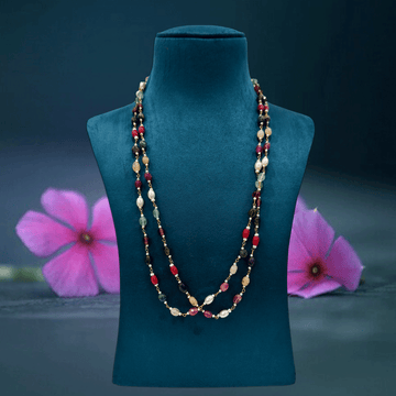 Golden Layers Multi Colour Beaded Chain