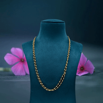 Golden Layers Multi Colour Beaded Chain