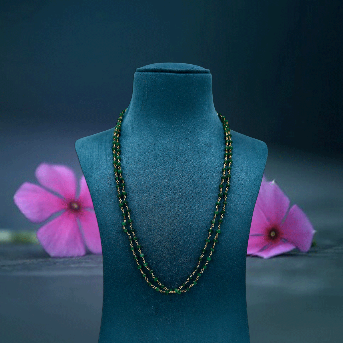 Golden Layers Multi Colour Beaded Chain