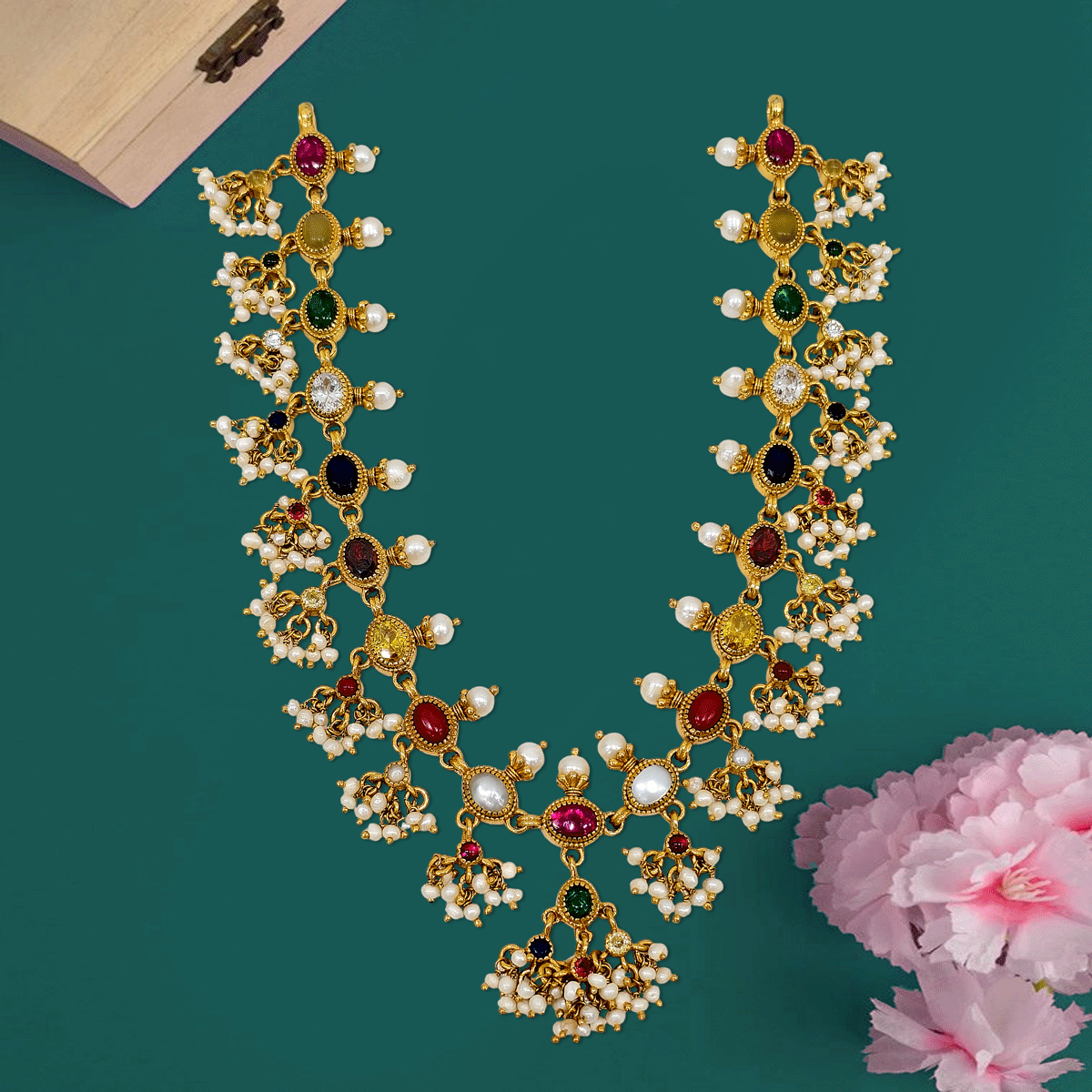 Aurora Color Stone Necklace