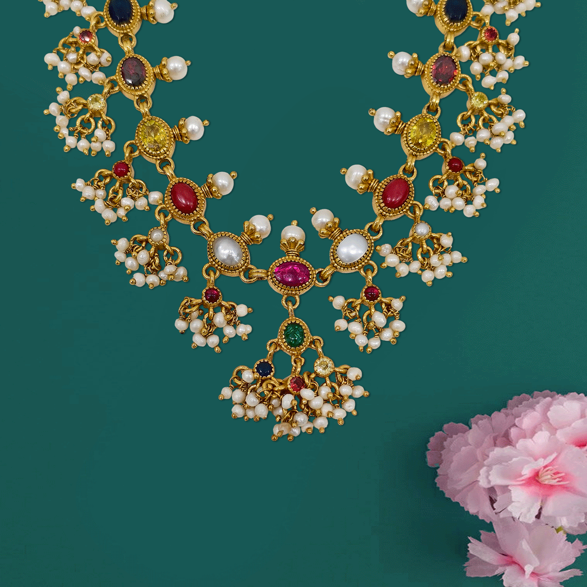 Aurora Color Stone Necklace