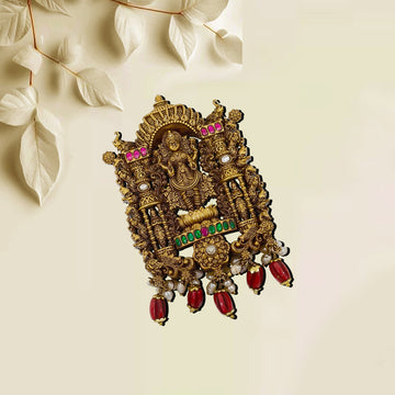 Dazzling 3D Kundan Pendant