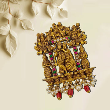 Dazzling 3D Kundan Pendant