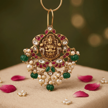 Dazzling 3D Kundan Pendant