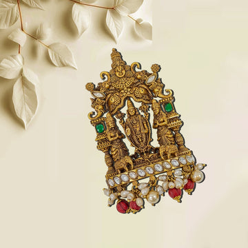 Dazzling 3D Kundan Pendant