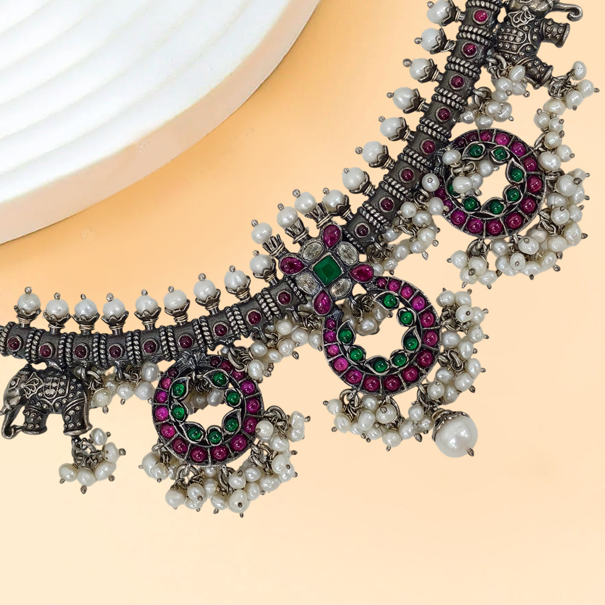 Eternal Grace Oxidised Necklace