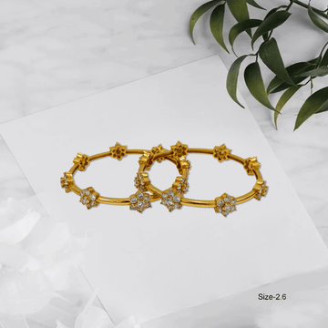 Radiant Royale White Stone Bangles