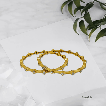 Radiant Royale White Stone Bangles