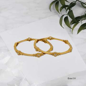 Radiant Royale White Stone Bangles