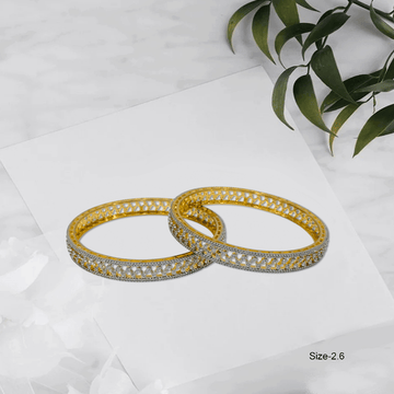 Radiant Royale White Stone Bangles