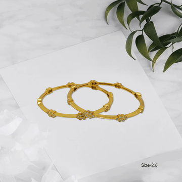 Radiant Royale White Stone Bangles