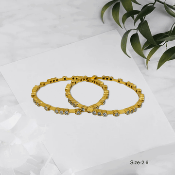 Radiant Royale White Stone Bangles