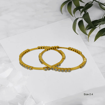Radiant Royale White Stone Bangles