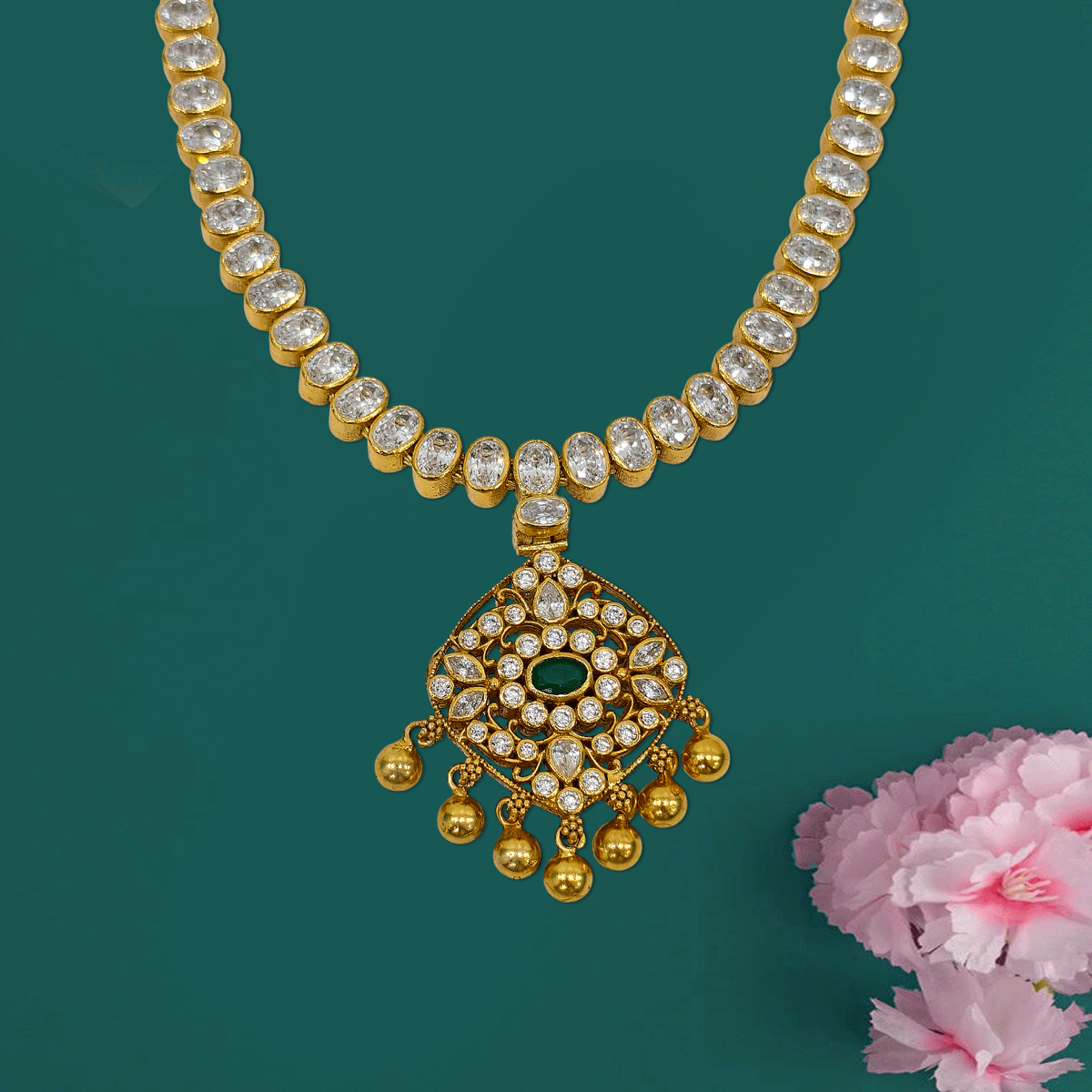 Aurora Color Stone Necklace