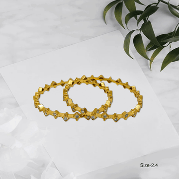 Radiant Royale White Stone Bangles