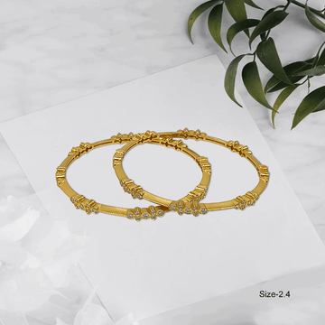 Radiant Royale White Stone Bangles