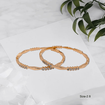 Radiant Royale White Stone Bangles