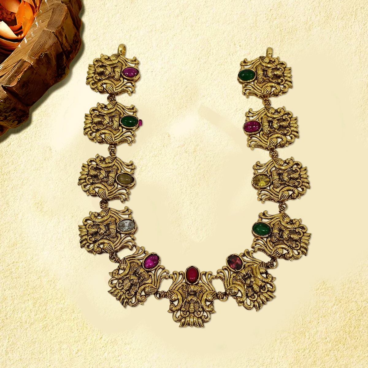 Aurora Color Stone Necklace