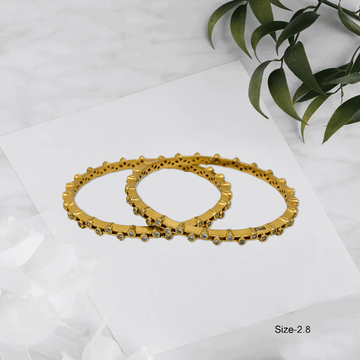 Radiant Royale White Stone Bangles