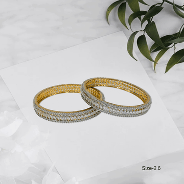 Radiant Royale White Stone Bangles