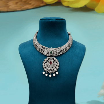 Modern Glam Silver Necklace