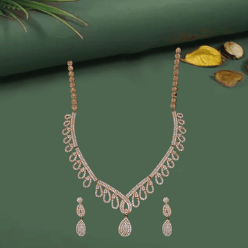 Trendline Rose Gold Silver  Necklace