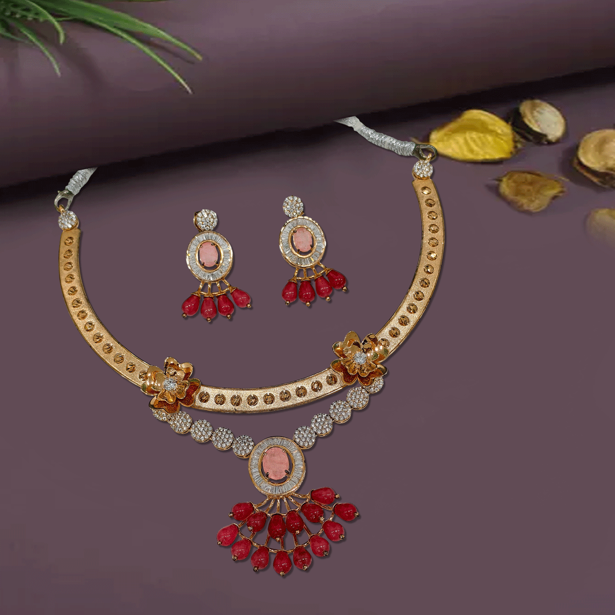 Trendline Rose Gold Silver Necklace