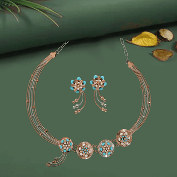 Trendline Rose Gold Silver Necklace