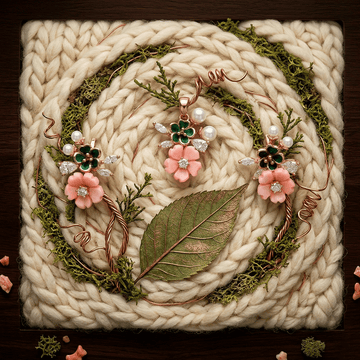 Graceful Rose Gold Pendant Set