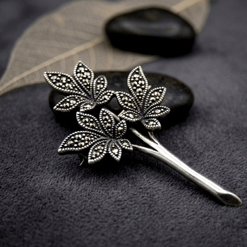 Elegant 92.5 Sterling Silver Saree Pin