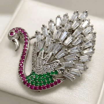 Elegant 92.5 Sterling Silver Saree Pin