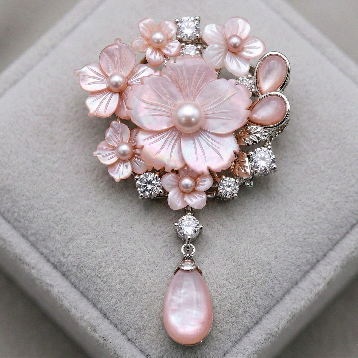 Elegant 92.5 Sterling Silver Saree Pin