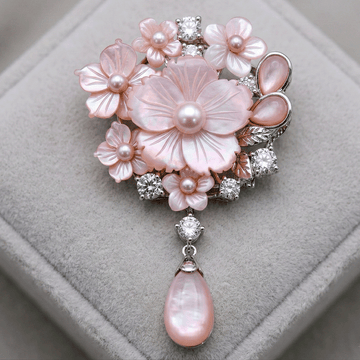 Elegant 92.5 Sterling Silver Saree Pin