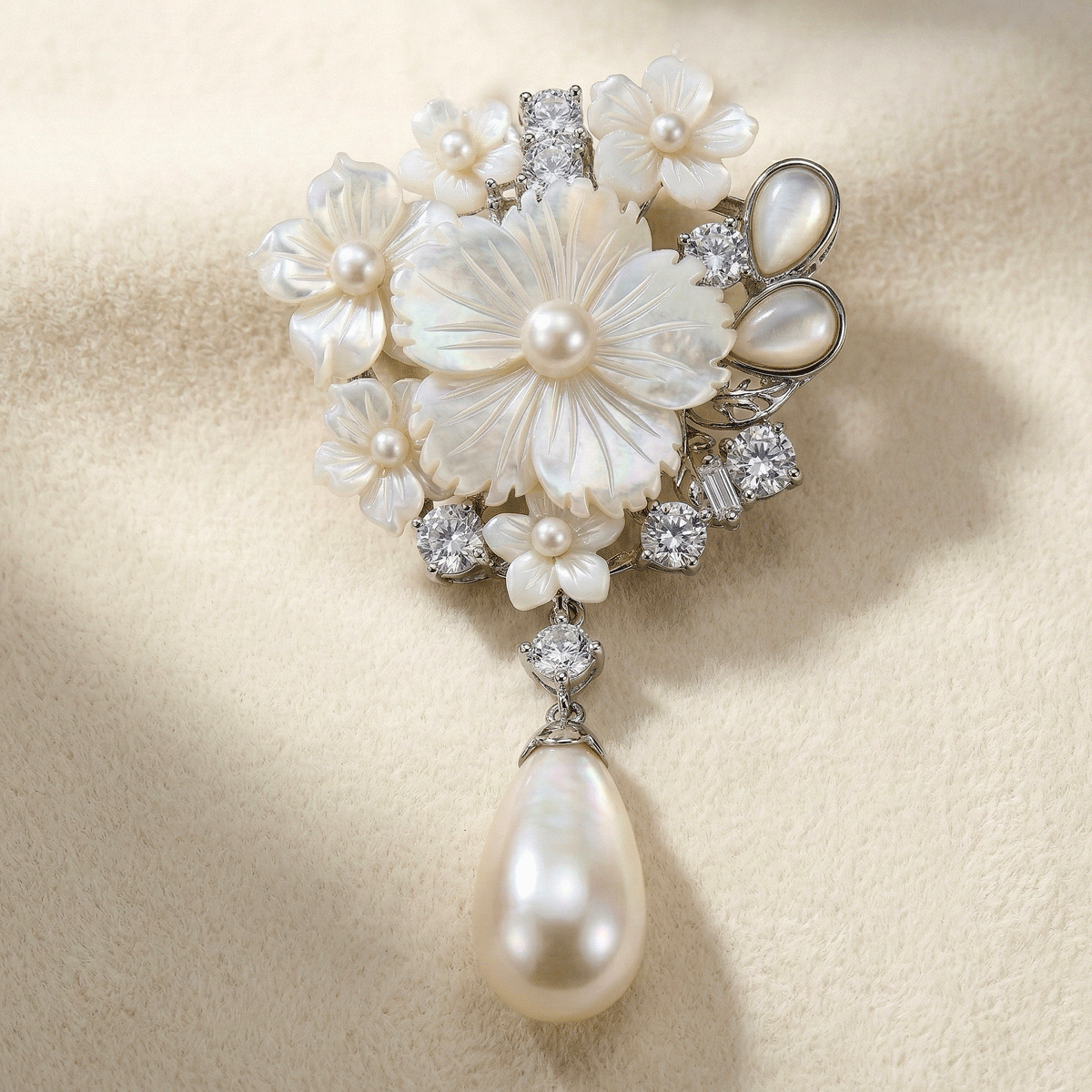 Elegant 92.5 Sterling Silver Saree Pin