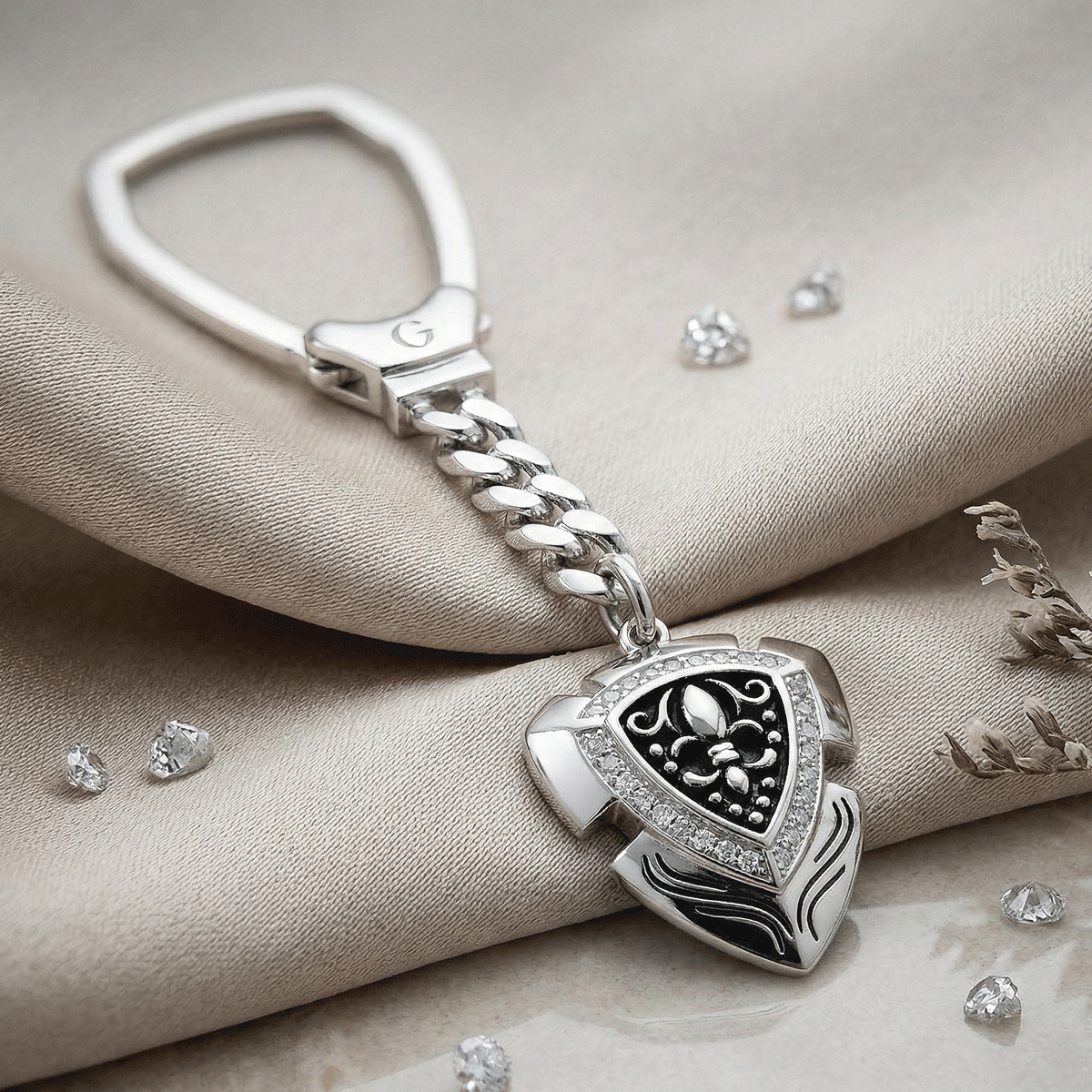 Fine Craft Silver Key Chains