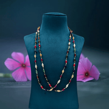 Golden Layers Multi Colour Beaded Chain