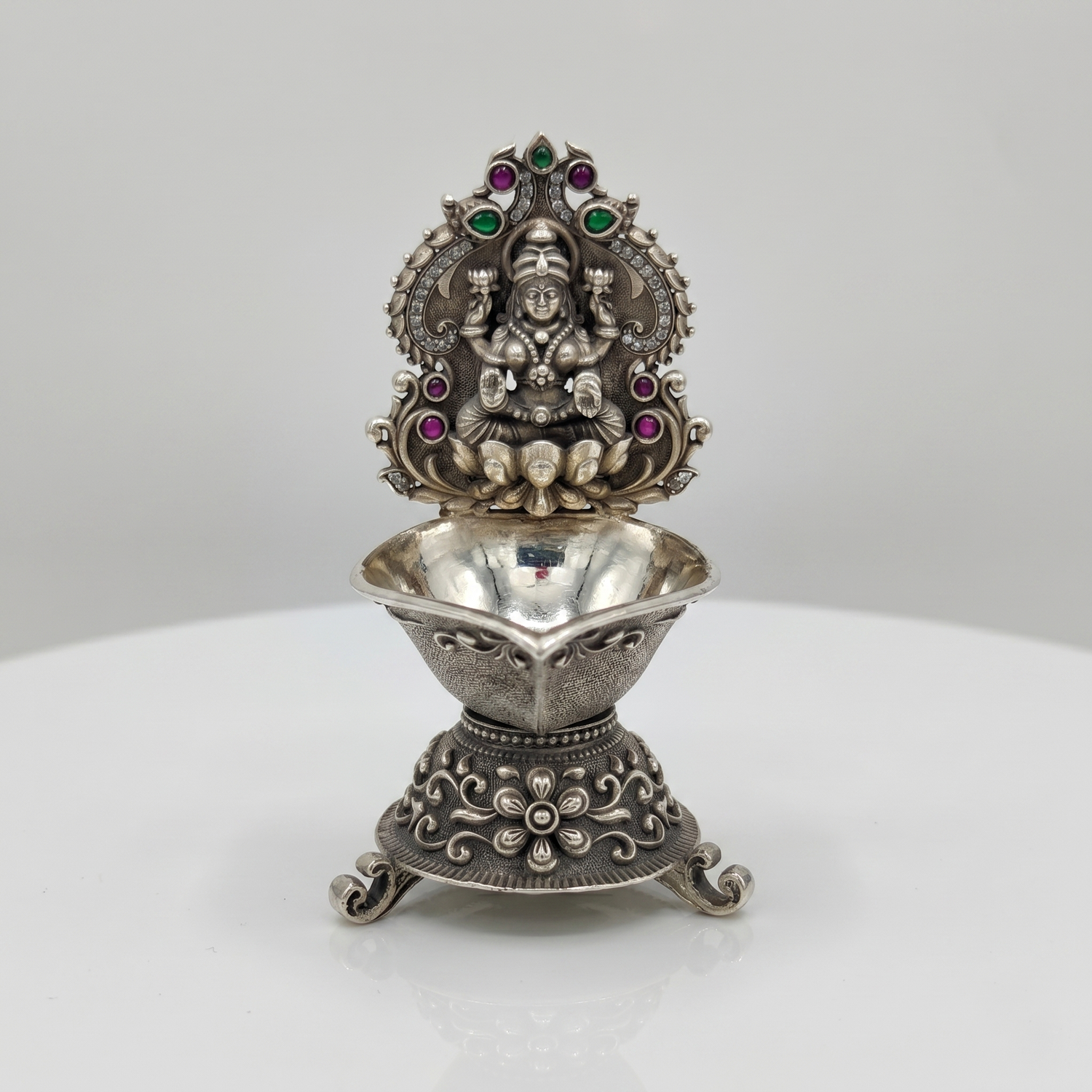 92.5 Silver Goddess Lakshmi Antique Silver
