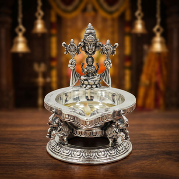 92.5 Silver Classic Gaja Venkateswara Deepam