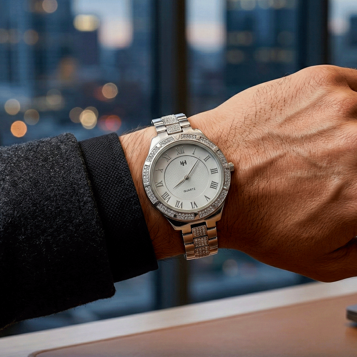 Classic Silver Wrist Watch