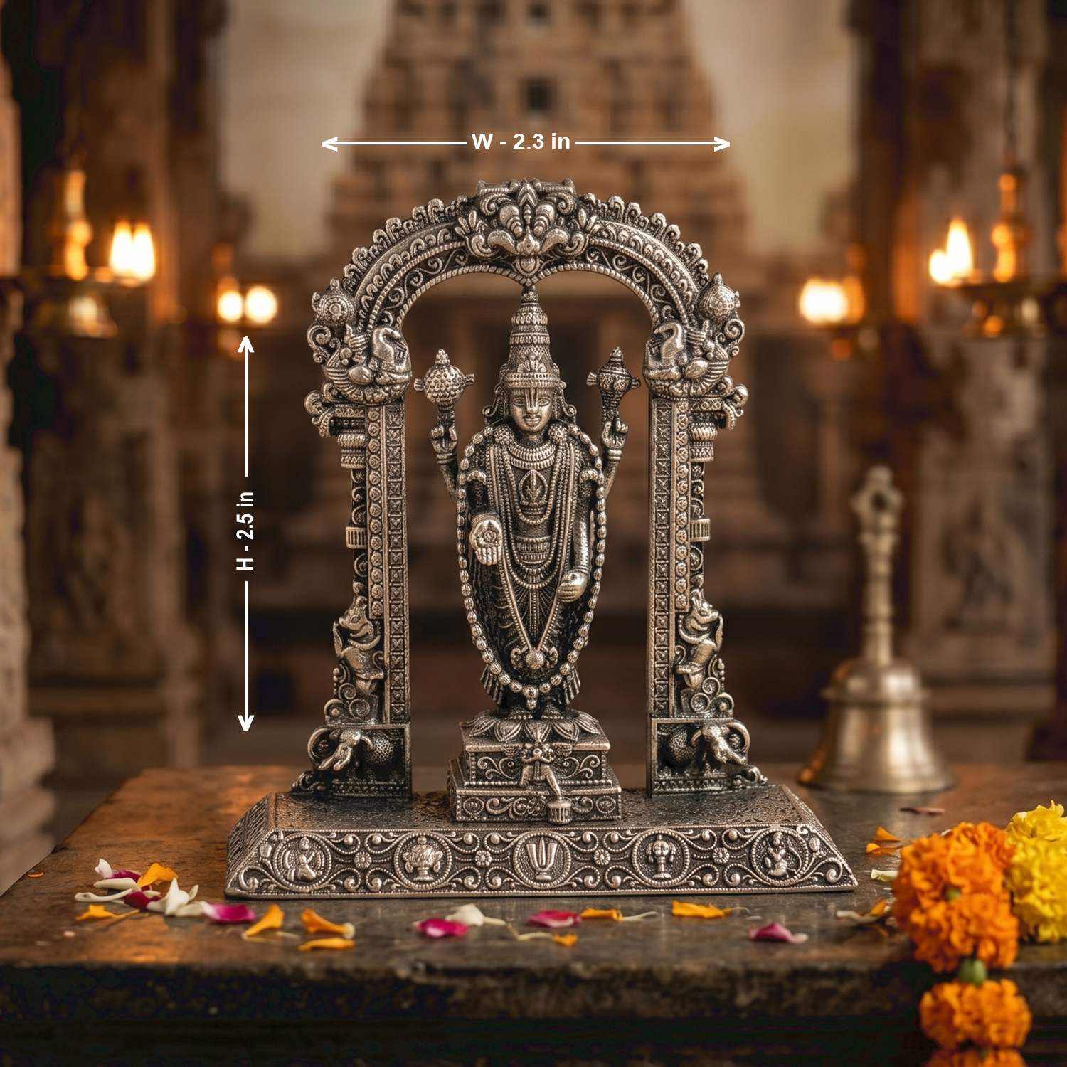 92.5 Silver Lord Venkateswara  Statue