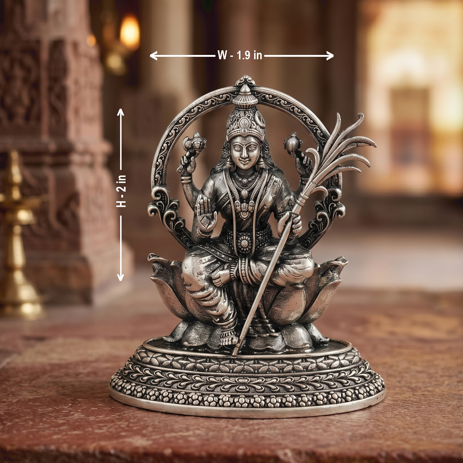 92.5 Silver Lakshmi Statue