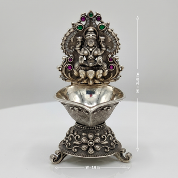 92.5 Silver Goddess Lakshmi Antique Silver