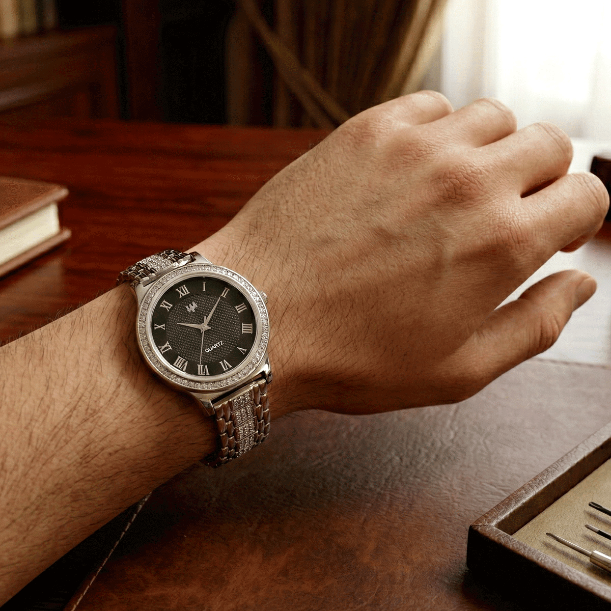 Classic Silver Wrist Watch