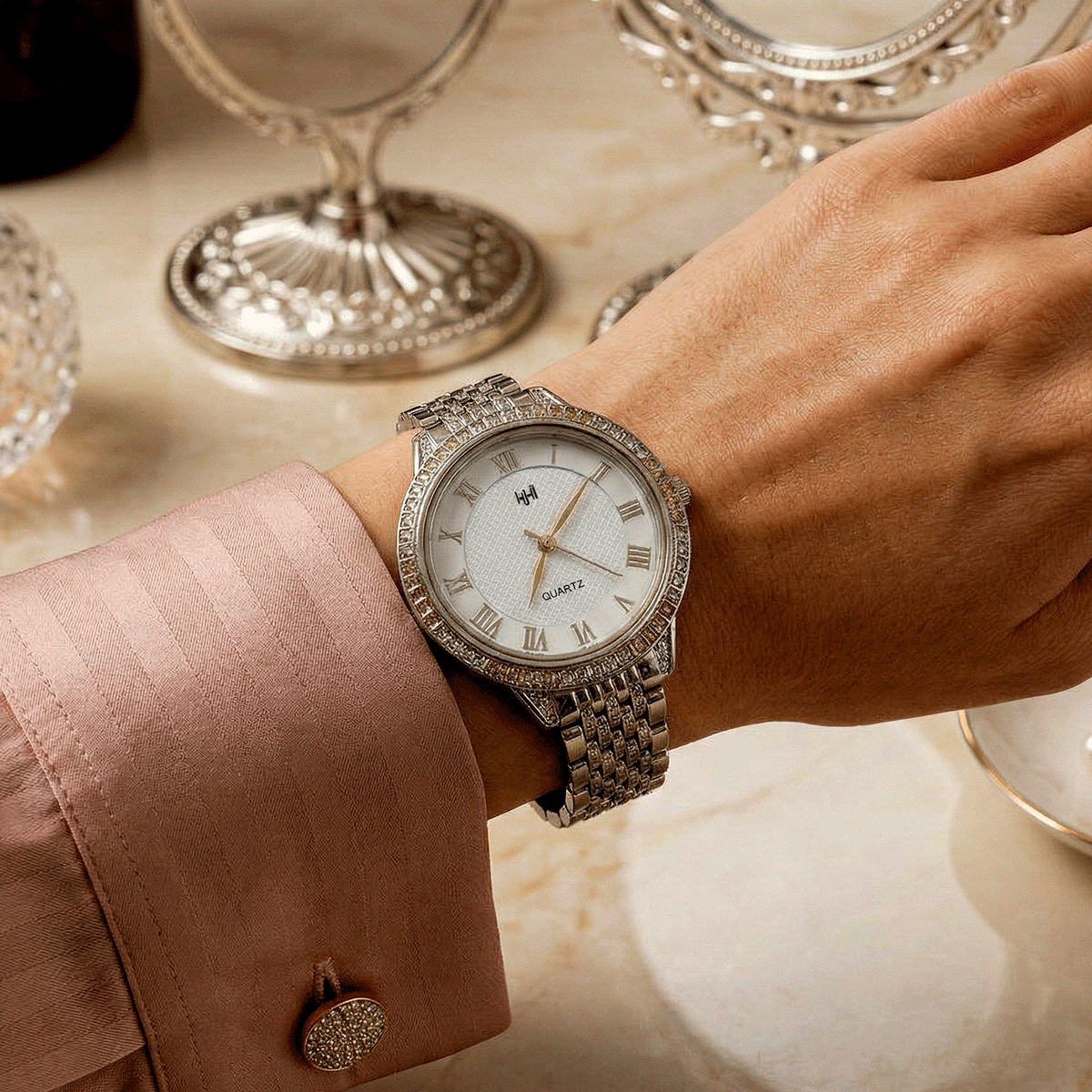 Classic Silver Wrist Watch